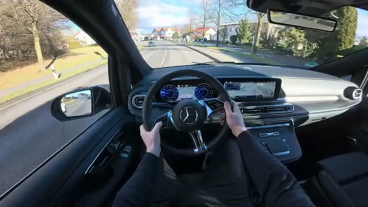 Chauffeur service in Saint-Paul-de-Vence Driver of Mercedes limousine on his way