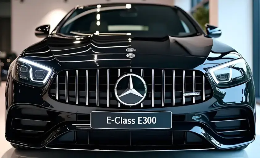 Mercedes E class for the car with driver service: