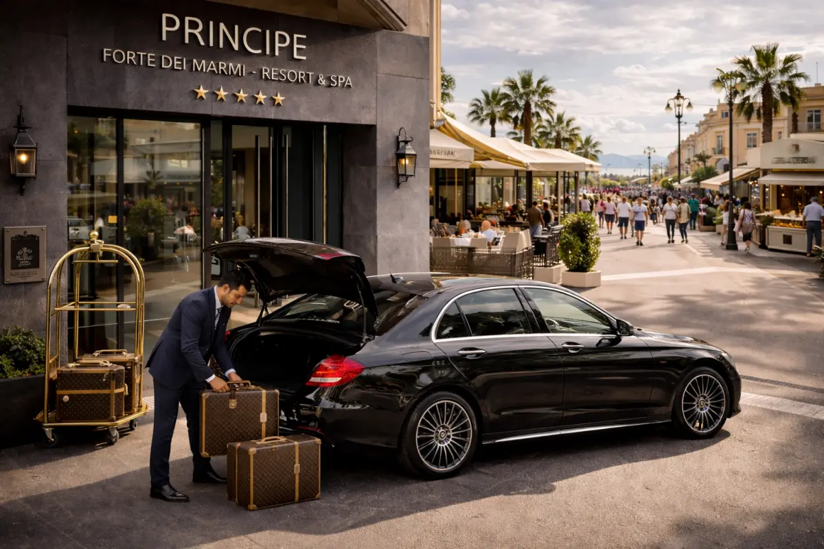 Nice Forte dei Marmi Transfer 2 Nice Forte dei Marmi Transfer: Drop off at Principe hotel