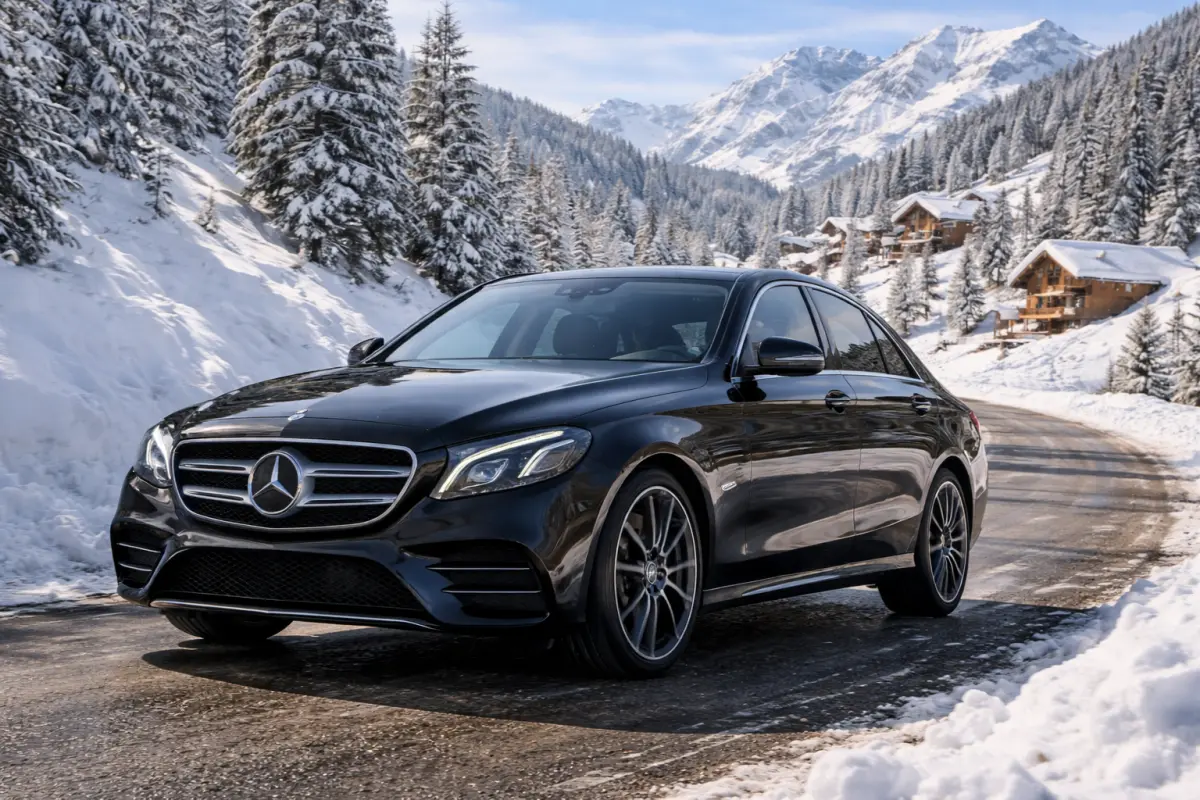 Nice airport Valberg transfer: Sedan Mercedes E class