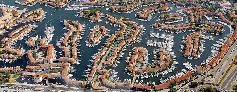 Nice airport Port Grimaud transfef: view over city
