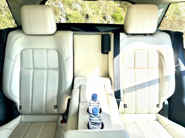 Range Rover leather interior, private chauffeur in Nice